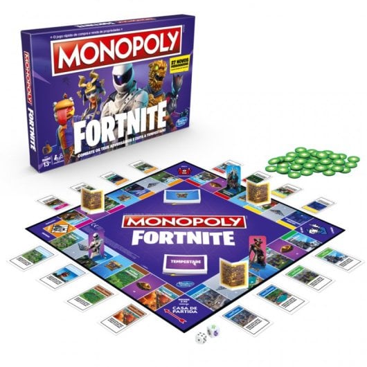 Hasbro Original Monopoly Fortnite Juego de Mesa en Portugués