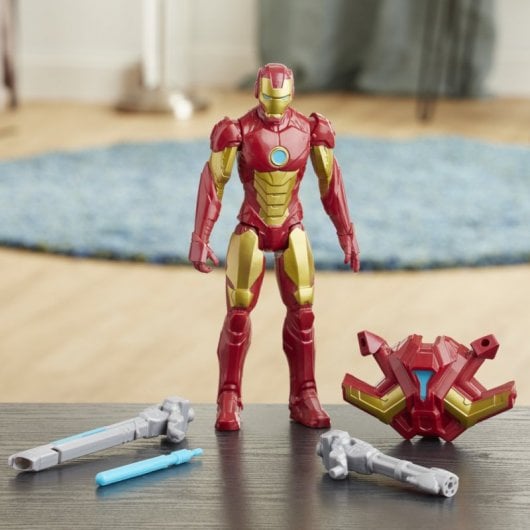 Figura originale Hasbro Titan Hero Series Iron Man e accessori