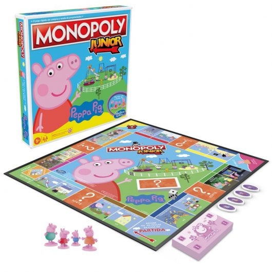 Jeu de société Monopoly Junior Peppa Pig original d'Hasbro