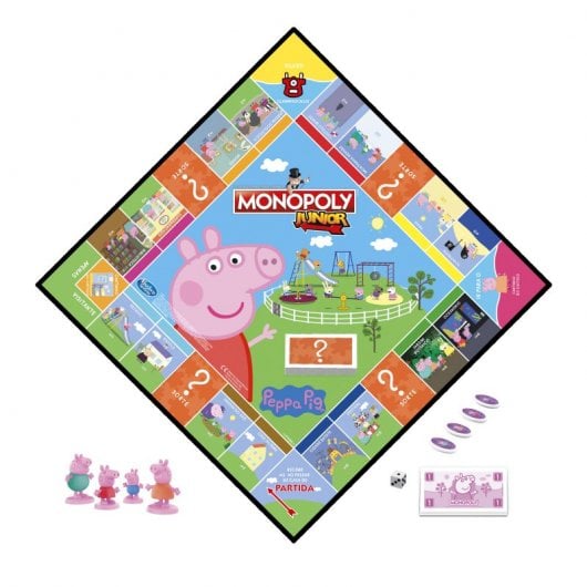 Jeu de société Monopoly Junior Peppa Pig original d'Hasbro