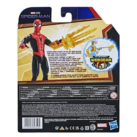 Hasbro Original Spiderman Armadura Mystery Web Gear Figura