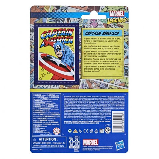 Hasbro Original Marvel Legends Retro Series Capitán América Figura
