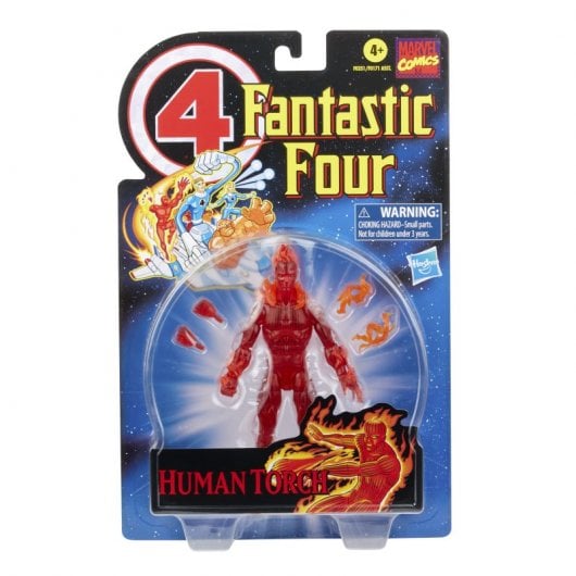 Figura originale Hasbro Marvel Legends dei Fantastici Quattro Torcia Umana