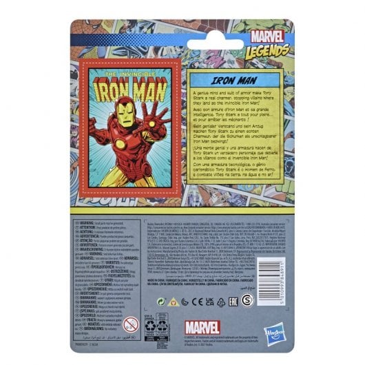 Hasbro – figurine Iron Man originale Marvel Legends, série rétro 375