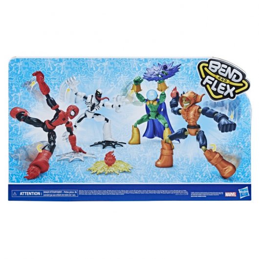 Hasbro Original Spiderman Bend And Flex Battle Pack Figuras