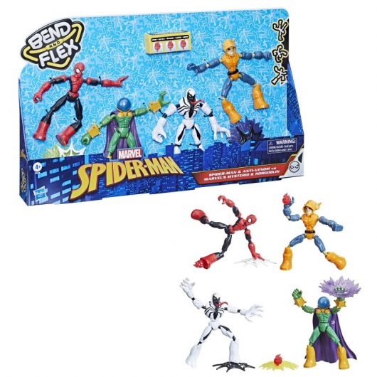Hasbro Original Spiderman Bend And Flex Battle Pack Figuras