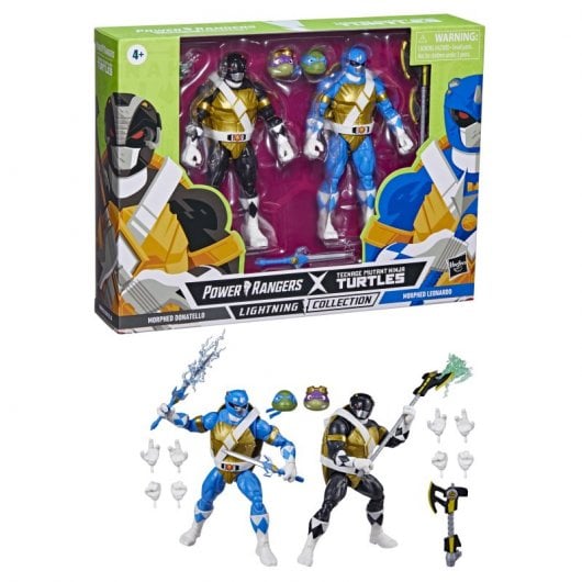 Hasbro – figurines originales de la collection Lightning Power Rangers X Teenage Mutant Ninja Turtles