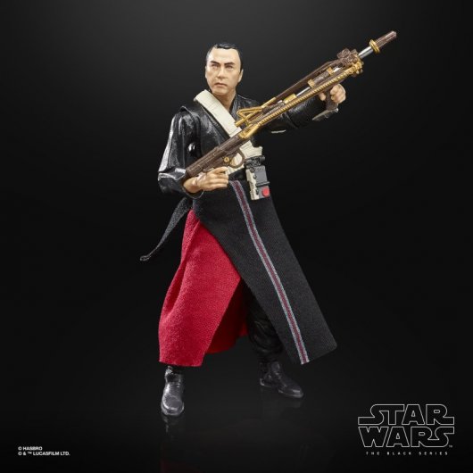 Figura originale Hasbro di Chirrut Îmwe di Star Wars The Black Series