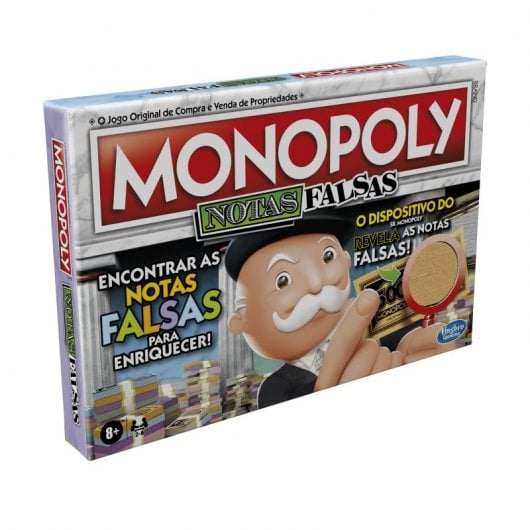 Monopoly Crooked Cash, jeu de société original Hasbro en portugais