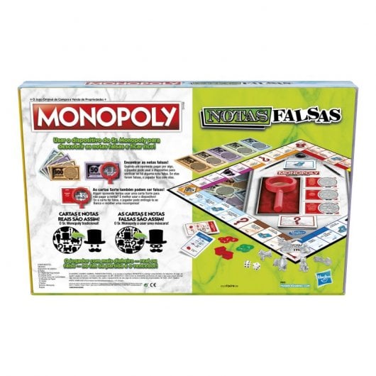 Monopoly Crooked Cash, jeu de société original Hasbro en portugais
