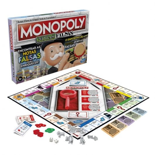 Monopoly Crooked Cash, jeu de société original Hasbro en portugais