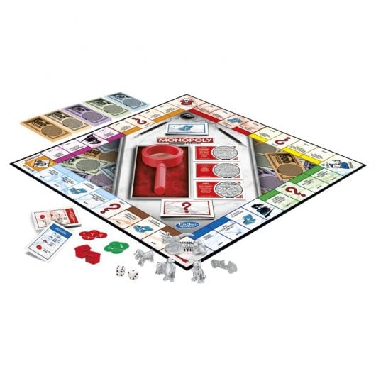 Monopoly Crooked Cash, jeu de société original Hasbro en portugais