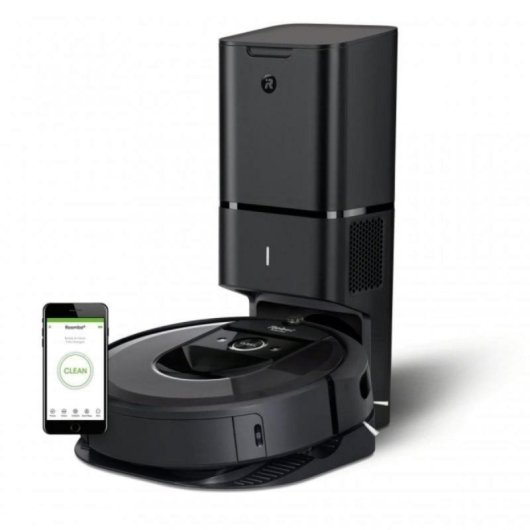 Aspirador Robô iRobot Roomba i7+ Com Esvaziamento Automatico Navegação Inteligente Sucção 10x Potente Compatível Alexa e Google