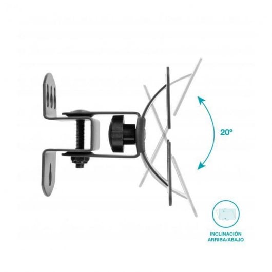 Holmios Soporte de Pared Giratorio/Inclinable para TV 13"-27" VESA 100x100 Máx. 30Kg