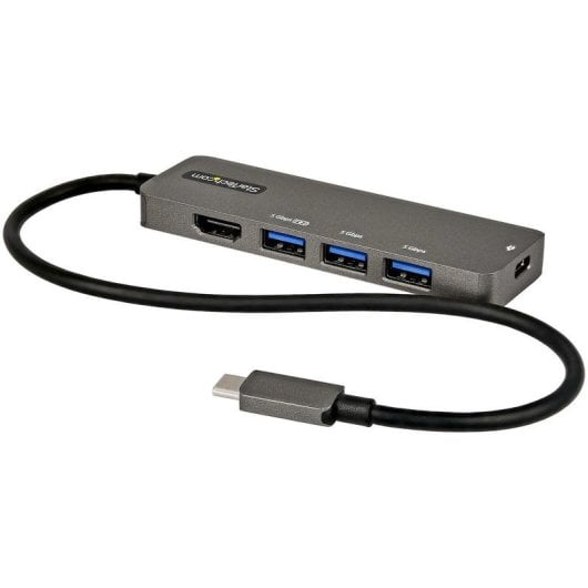 Docking Station StarTech USB-C HDMI 4K 100W PD Hub Aluminium Kompakt