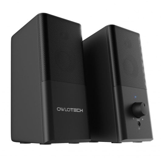 Colunas de mesa Owlotech Speakers Start 2.0 renovadas