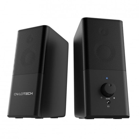 Colunas de mesa Owlotech Speakers Start 2.0 renovadas