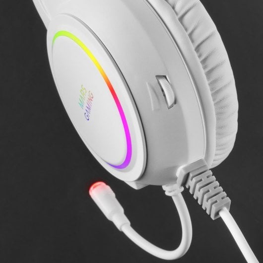 Mars Gaming MHRGBW Headset Gaming RGB Branco