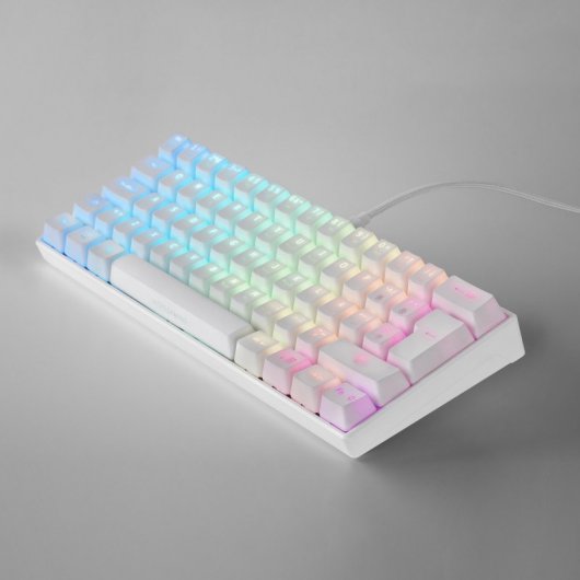 Mars Gaming MKMINI Clavier Mécanique Blanc Commutateur Outemu Marron