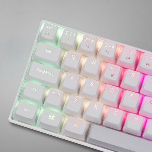 Mars Gaming MKMINI Clavier Mécanique Blanc Commutateur Outemu Marron