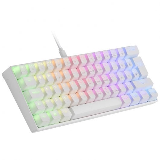 Mars Gaming MKMINI Clavier Mécanique Blanc Commutateur Outemu Marron
