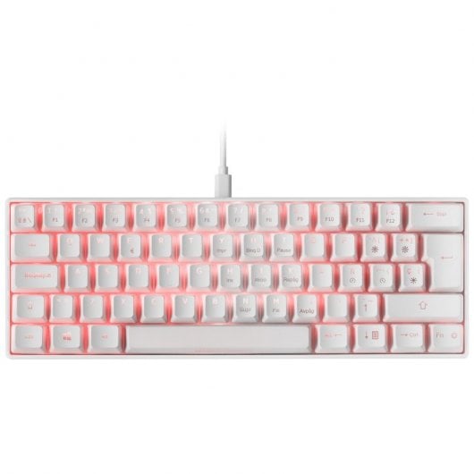 Mars Gaming MKMINI Clavier Mécanique Blanc Commutateur Outemu Marron