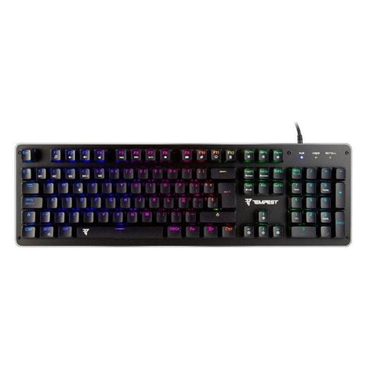 Clavier de jeu mécanique Tempest K10 RGB, bleu, reconditionné