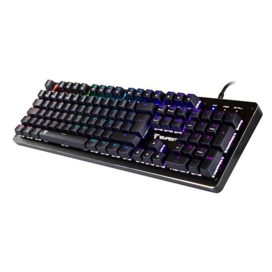 Clavier de jeu mécanique Tempest K10 RGB, bleu, reconditionné