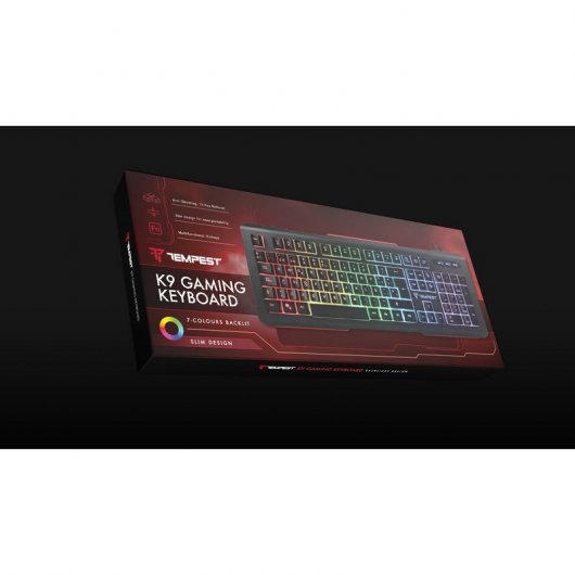 Tempest K9 RGB Backlit Teclado Gaming RGB Refurbished