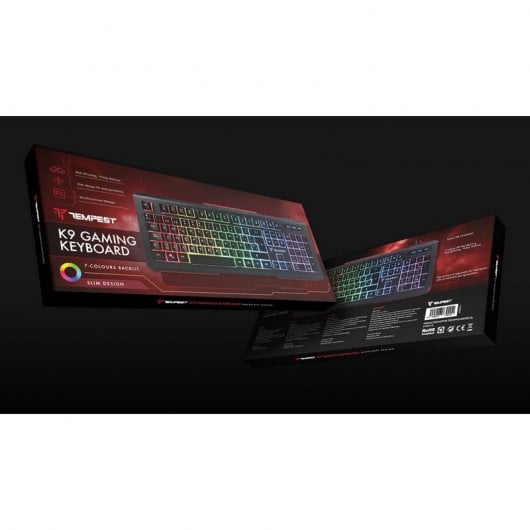 Tempest K9 RGB Backlit Teclado Gaming RGB Refurbished