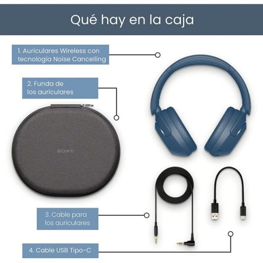 Sony WH-XB910 Extra Bass Auscultadores Bluetooth Azuis