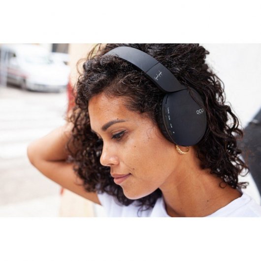 DCU Tecnologic Auriculares Bluetooth Plegables Multifunción Negros