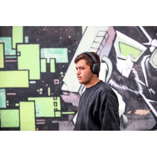 DCU Tecnologic Auriculares Bluetooth Plegables Multifunción Negros