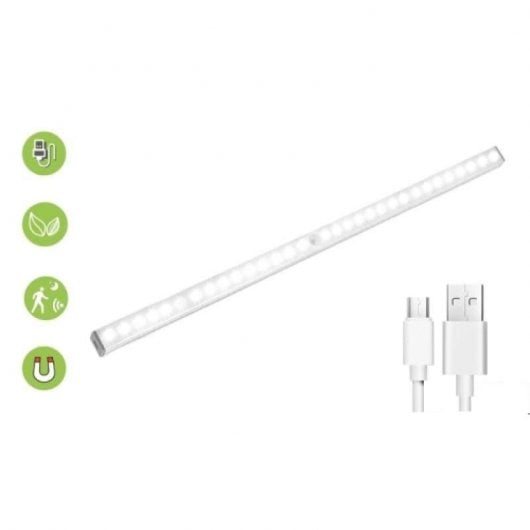 Phasak LP 5936 Lampada LED magnetica con sensore di movimento per armadi Rack 50 cm