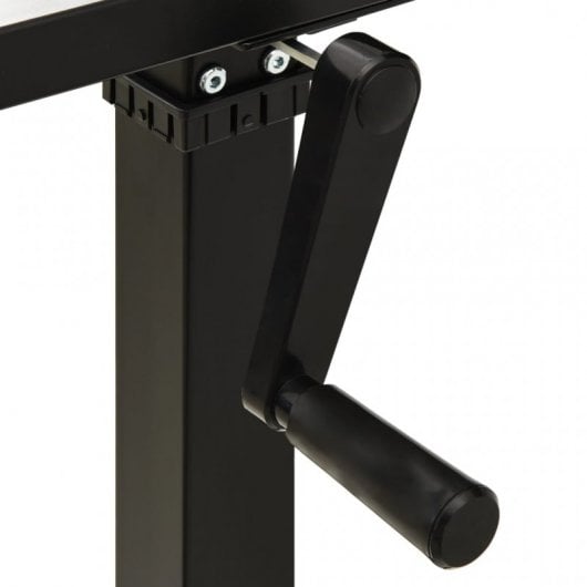 VidaXL Estructura de Escritorio Elevable de Altura Ajustable Manivela Negro