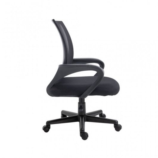 Equipaggia una sedia da ufficio ergonomica in rete nera