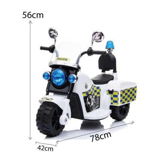 Moto Eléctrica Infantil ATAA Peggy 6V - 3 Ruedas, Con Luces Y Sonidos, Para Niños Hasta 4 Años