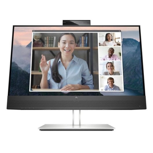 Monitor HP E24mv G4 23.8" FullHD 60Hz IPS Webcam 5MP Altoparlanti Microfono Ergonomico