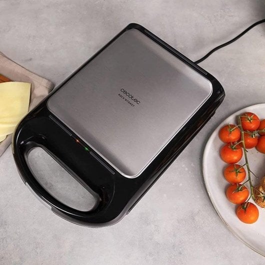 Sandwichera Cecotec Rock'nToast Family 1500W Acier Inox Capacite 4 Sandwichs