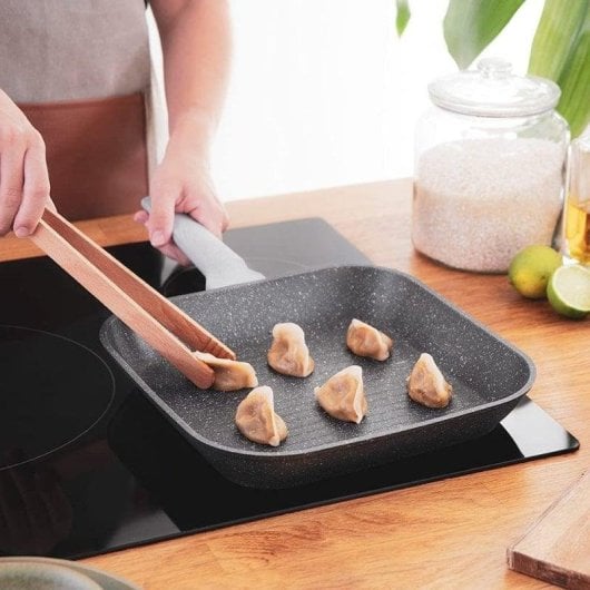 Grillpfanne Cecotec Polka Exclusive Wood&Rock 28cm Aluminium Induktion Antihaft