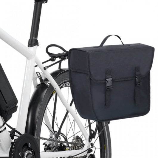 VidaXL Bolsa para Bicicleta 21L Negra