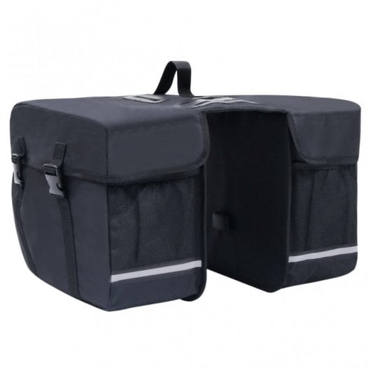 VidaXL 93251 Sacoche de Vélo double 35L Noir