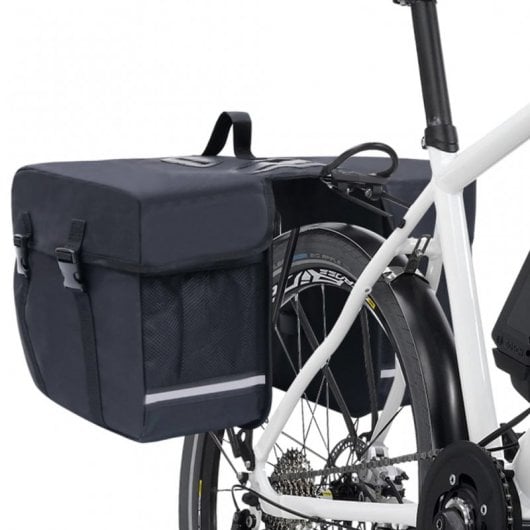 VidaXL 93251 Sacoche de Vélo double 35L Noir