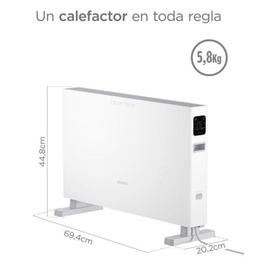 Xiaomi Smartmi Convector Heater 1S Calefactor Eléctrico Inteligente 2200W
