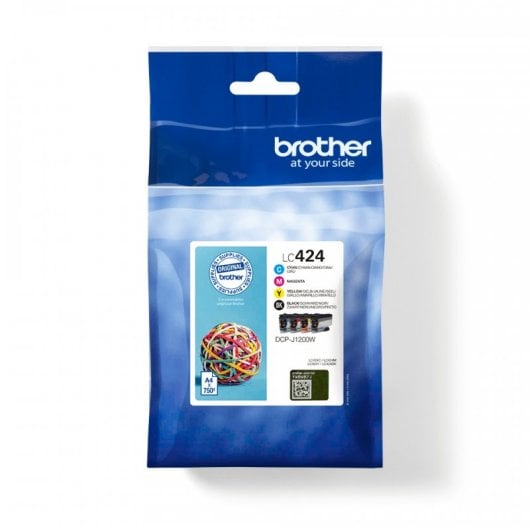 Pack 4 Cartuchos de Tinta Original Brother LC424VAL Negro/Cian/Magenta/Amarillo