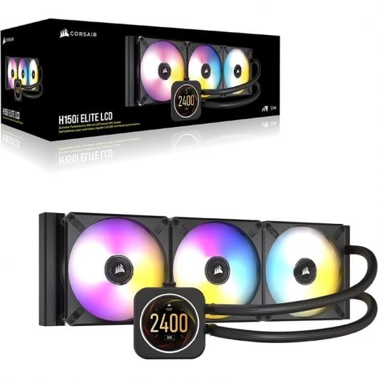 Corsair iCUE H150i ELITE LCD Display Liquid CPU Kit de Refrigeração Líquida 360mm