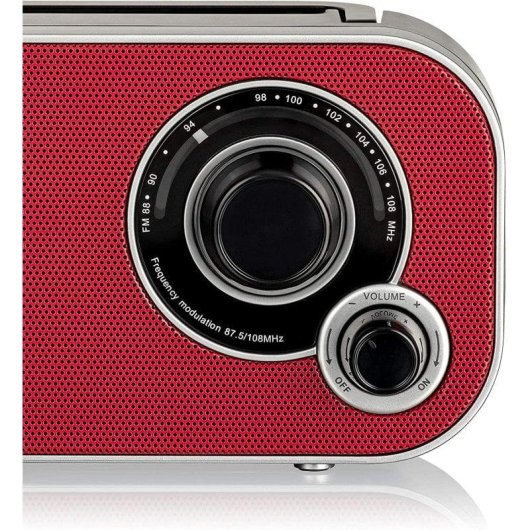 Radio Roadstar TRA-2235 Tragbar FM Analog Rot Kopfhöreranschluss