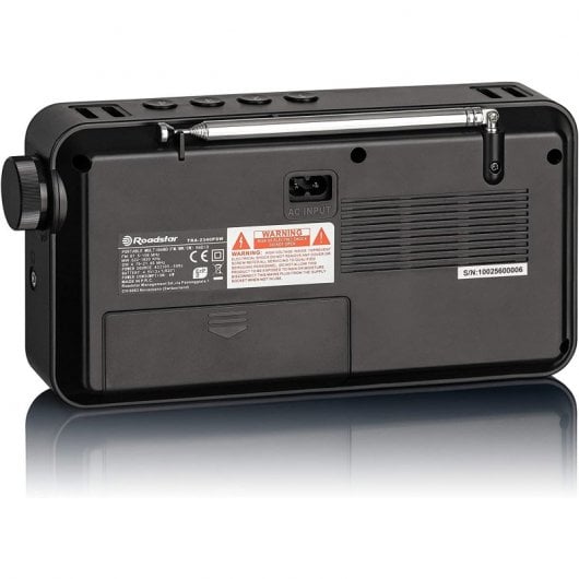 Roadstar TRA-2340PSW Rádio Portátil Preto