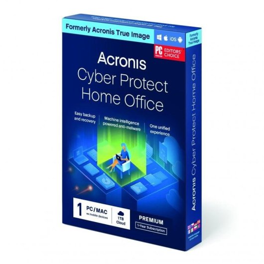 Licencia Acronis Cyber Protect Home Office Premium 1 Dispositivo 1TB Cloud Suscripción