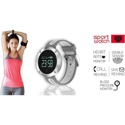 Billow XS30GW Smartwatch Plata/Blanco